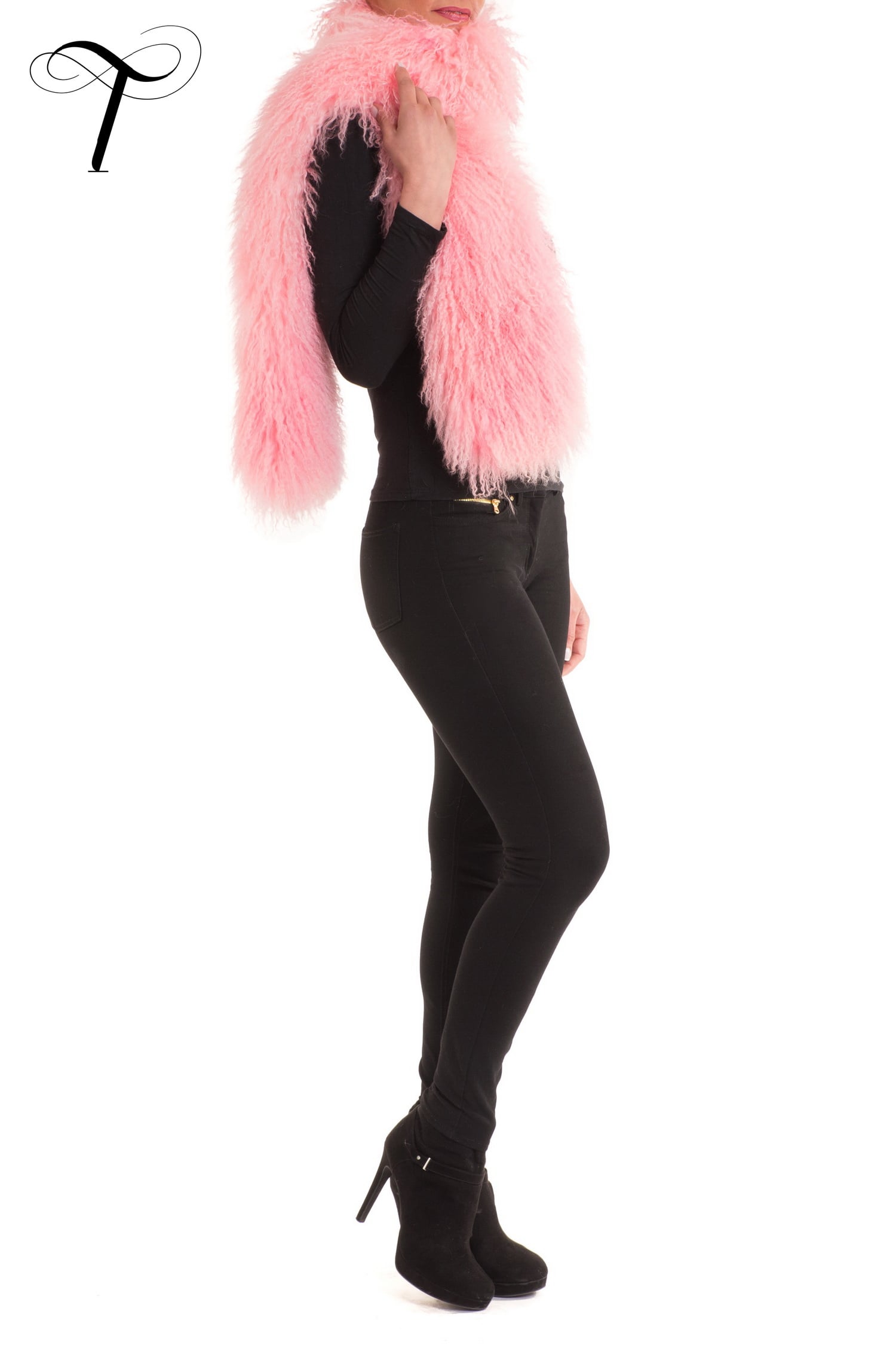 Fur Scarf Pink Fur
