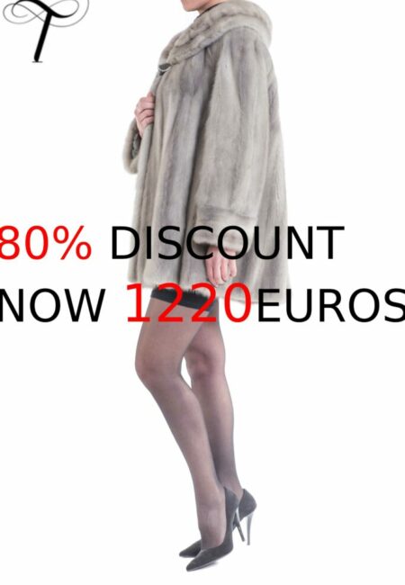 Tricolor Mink Fur Jacket Chanel Design - Finezza Fur